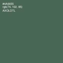 #4A6655 - Axolotl Color Image