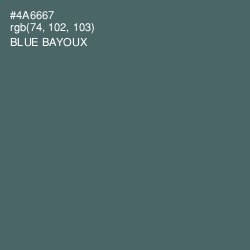 #4A6667 - Blue Bayoux Color Image