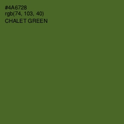 #4A6728 - Chalet Green Color Image