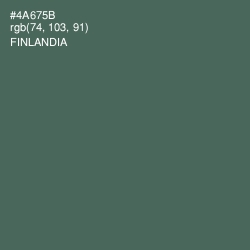 #4A675B - Finlandia Color Image