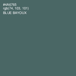 #4A6765 - Blue Bayoux Color Image