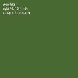 #4A6831 - Chalet Green Color Image