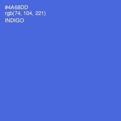 #4A68DD - Indigo Color Image