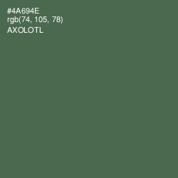 #4A694E - Axolotl Color Image
