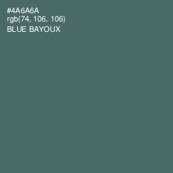 #4A6A6A - Blue Bayoux Color Image