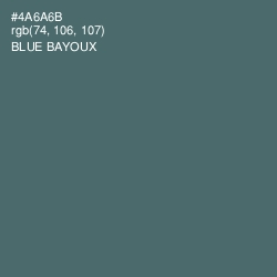 #4A6A6B - Blue Bayoux Color Image