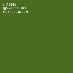 #4A6B20 - Chalet Green Color Image