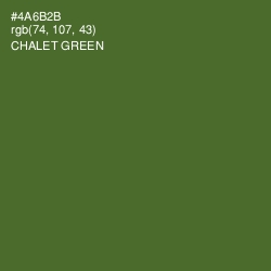 #4A6B2B - Chalet Green Color Image