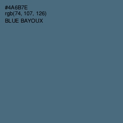 #4A6B7E - Blue Bayoux Color Image