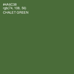 #4A6C38 - Chalet Green Color Image