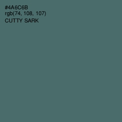 #4A6C6B - Cutty Sark Color Image