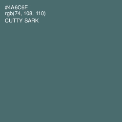 #4A6C6E - Cutty Sark Color Image