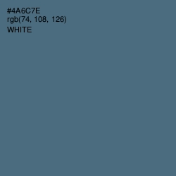 #4A6C7E - Blue Bayoux Color Image