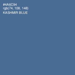 #4A6C94 - Kashmir Blue Color Image