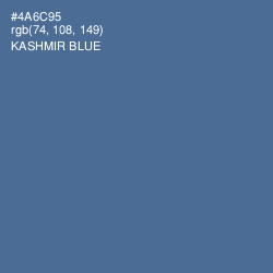 #4A6C95 - Kashmir Blue Color Image