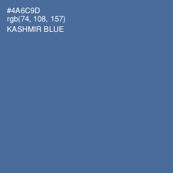 #4A6C9D - Kashmir Blue Color Image