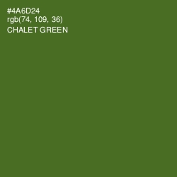 #4A6D24 - Chalet Green Color Image
