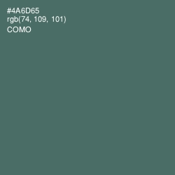 #4A6D65 - Como Color Image