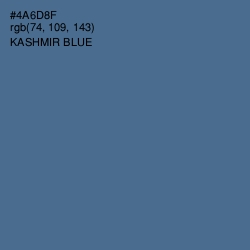 #4A6D8F - Kashmir Blue Color Image