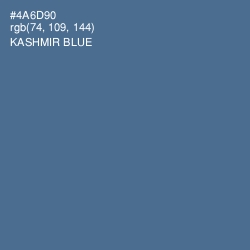 #4A6D90 - Kashmir Blue Color Image