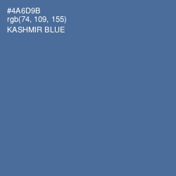 #4A6D9B - Kashmir Blue Color Image