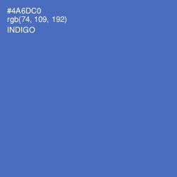 #4A6DC0 - Indigo Color Image