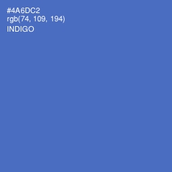 #4A6DC2 - Indigo Color Image