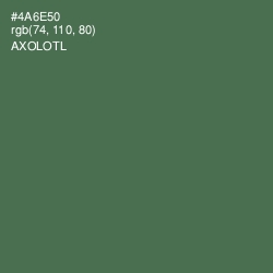 #4A6E50 - Axolotl Color Image