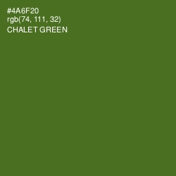 #4A6F20 - Chalet Green Color Image