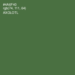 #4A6F40 - Axolotl Color Image