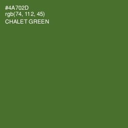 #4A702D - Chalet Green Color Image