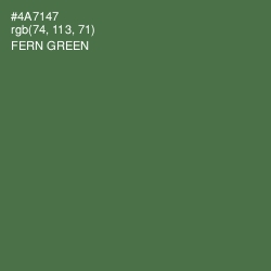 #4A7147 - Fern Green Color Image