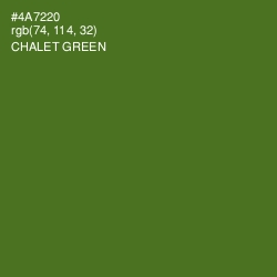 #4A7220 - Chalet Green Color Image