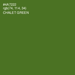 #4A7222 - Chalet Green Color Image