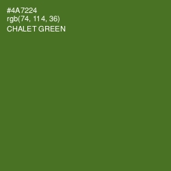 #4A7224 - Chalet Green Color Image