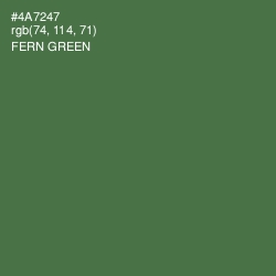 #4A7247 - Fern Green Color Image