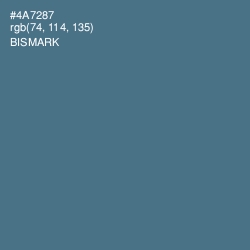 #4A7287 - Bismark Color Image