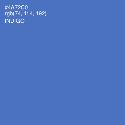 #4A72C0 - Indigo Color Image