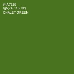 #4A7320 - Chalet Green Color Image