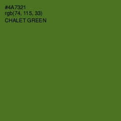 #4A7321 - Chalet Green Color Image