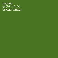 #4A7322 - Chalet Green Color Image