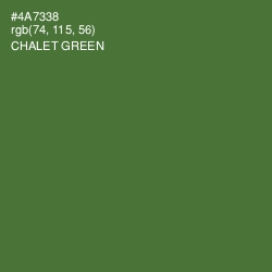 #4A7338 - Chalet Green Color Image