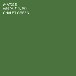 #4A733E - Chalet Green Color Image