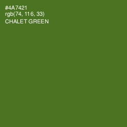 #4A7421 - Chalet Green Color Image