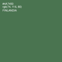 #4A7450 - Finlandia Color Image