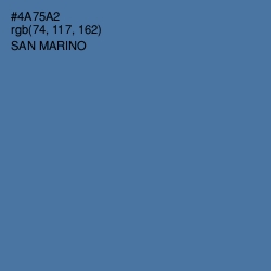 #4A75A2 - San Marino Color Image