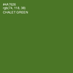 #4A7626 - Chalet Green Color Image