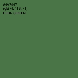 #4A7647 - Fern Green Color Image