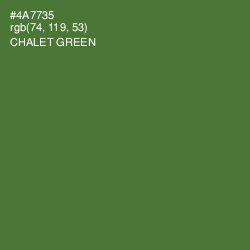 #4A7735 - Chalet Green Color Image