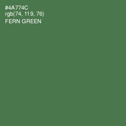 #4A774C - Fern Green Color Image